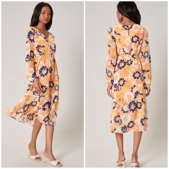 FEW LEFT❗️SUGAR + LIPS Zippy Midi Dress Retails $89 - Picture 3 of 5